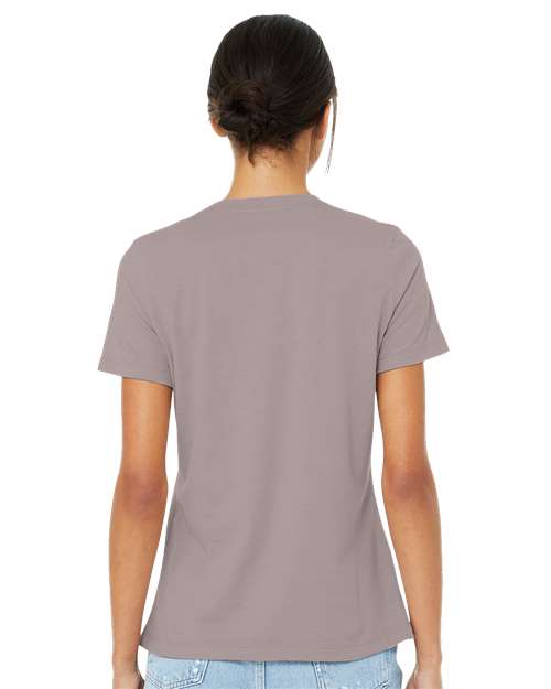 BELLA + CANVAS Women’s Relaxed Fit Heather CVC Tee 6400CVC Custom Embroidered Business Logo