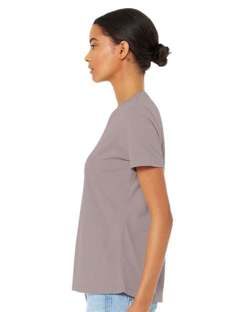 BELLA + CANVAS Women’s Relaxed Fit Heather CVC Tee 6400CVC Custom Embroidered Business Logo