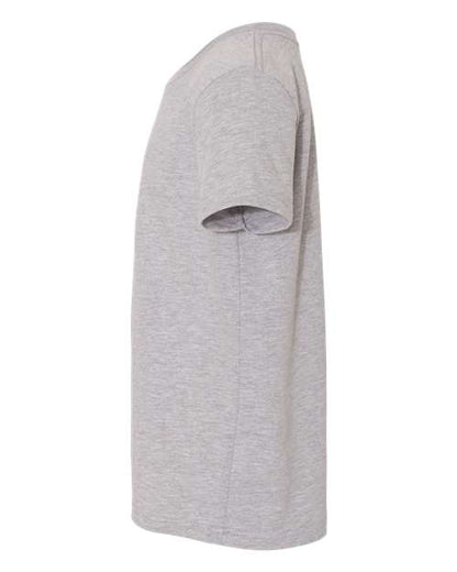 BELLA + CANVAS Youth CVC Jersey Tee 3001YCVC Athletic Heather Custom Embroidered Business Logo