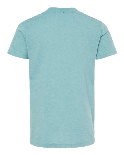 BELLA + CANVAS Youth CVC Jersey Tee 3001YCVC Deep Heather Custom Embroidered Business Logo