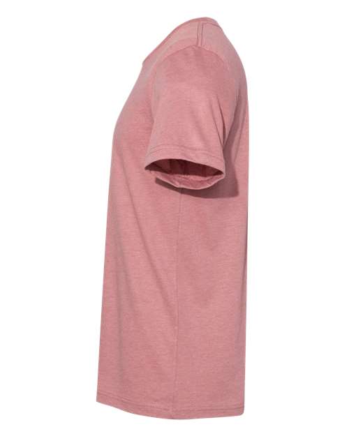 BELLA + CANVAS Youth CVC Jersey Tee 3001YCVC Heather Mauve Custom Embroidered Business Logo