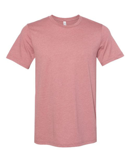 BELLA + CANVAS Youth CVC Jersey Tee 3001YCVC Heather Mauve Custom Embroidered Business Logo