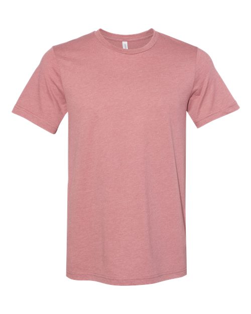 BELLA + CANVAS Youth CVC Jersey Tee 3001YCVC Heather Mauve Custom Embroidered Business Logo