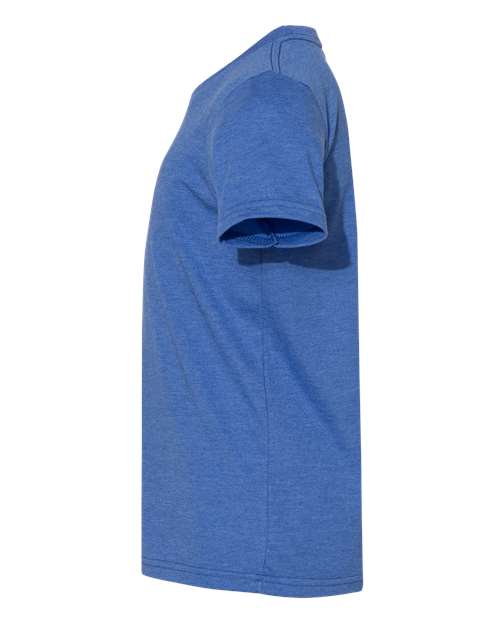 BELLA + CANVAS Youth CVC Jersey Tee 3001YCVC Heather True Royal Custom Embroidered Business Logo