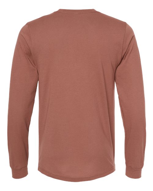 BELLA + CANVAS Eco-Fleece Baller Short Sleeve Hoodie 3501 Chestnut Custom Embroidered Business Logo