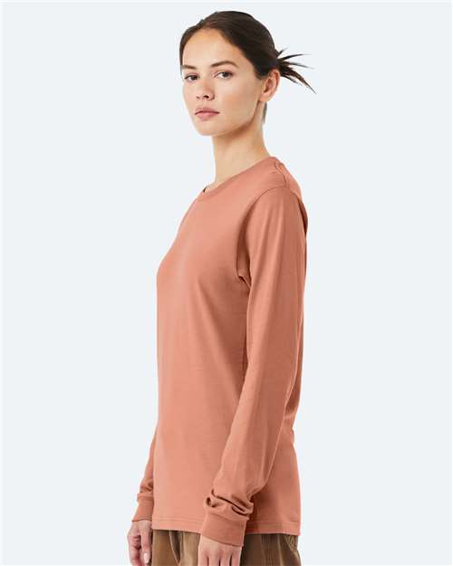 BELLA + CANVAS Eco-Fleece Baller Short Sleeve Hoodie 3501 Terracotta Custom Embroidered Business Logo