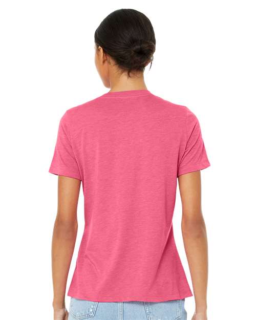 BELLA + CANVAS Women’s Relaxed Fit Triblend Tee 6413 Custom Embroidered Business Logo