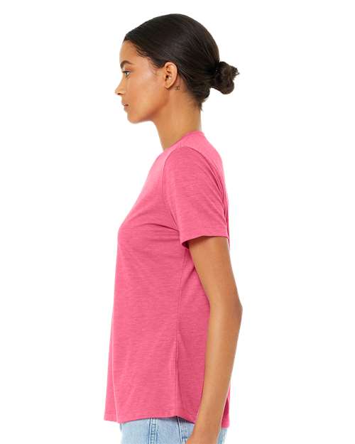 BELLA + CANVAS Women’s Relaxed Fit Triblend Tee 6413 Custom Embroidered Business Logo
