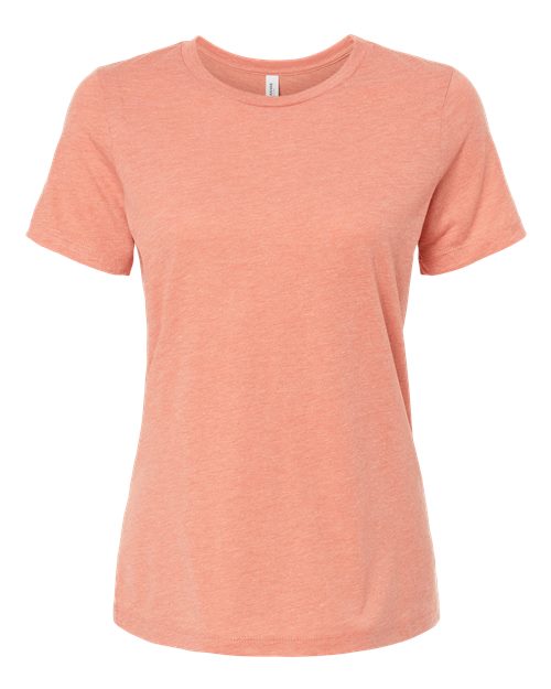BELLA + CANVAS Women’s Relaxed Fit Triblend Tee 6413 Custom Embroidered Business Logo
