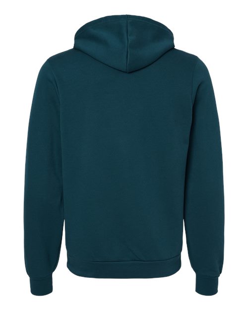 BELLA + CANVAS Sponge Fleece Hoodie 3719 Atlantic Custom Embroidered Business Logo