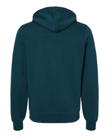 BELLA + CANVAS Sponge Fleece Hoodie 3719 Atlantic Custom Embroidered Business Logo
