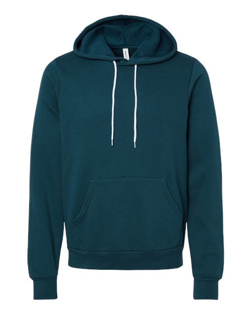 BELLA + CANVAS Sponge Fleece Hoodie 3719 Atlantic Custom Embroidered Business Logo