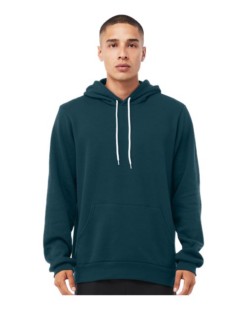 Custom Embroidered  BELLA + CANVAS Sponge Fleece Hoodie 3719 Atlantic