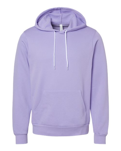 BELLA + CANVAS Sponge Fleece Hoodie 3719 Dark Lavender Custom Embroidered Business Logo