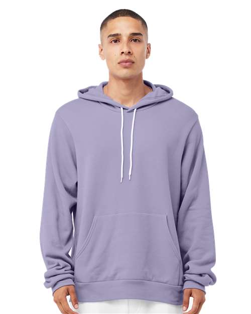 BELLA + CANVAS Sponge Fleece Hoodie 3719 Dark Grey Heather Custom Embroidered Business Logo