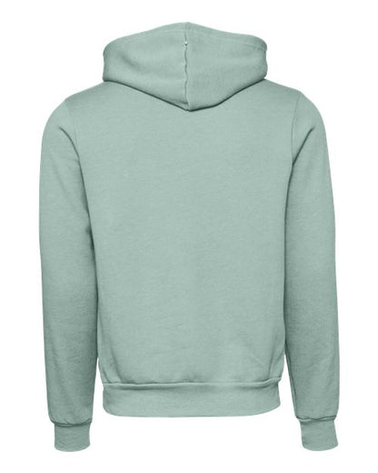 BELLA + CANVAS Sponge Fleece Hoodie 3719 Dusty Blue Custom Embroidered Business Logo