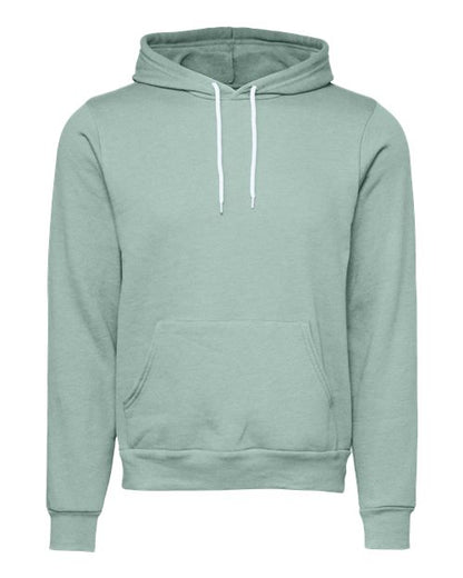 BELLA + CANVAS Sponge Fleece Hoodie 3719 Dusty Blue Custom Embroidered Business Logo