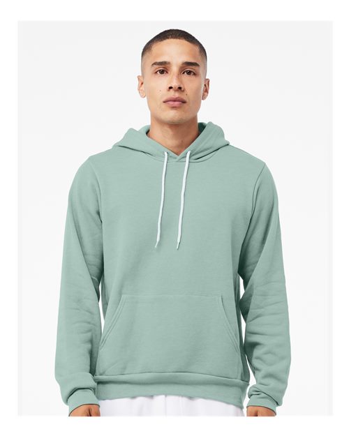 Custom Embroidered  BELLA + CANVAS Sponge Fleece Hoodie 3719 Dusty Blue