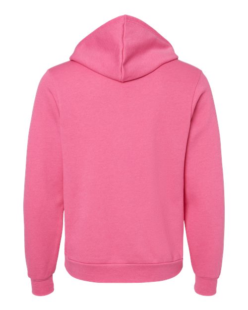 BELLA + CANVAS Sponge Fleece Hoodie 3719 Heather Blue Lagoon Custom Embroidered Business Logo