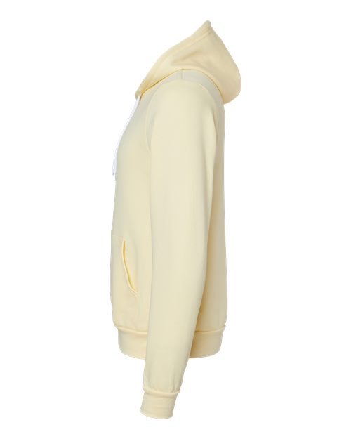 BELLA + CANVAS Sponge Fleece Hoodie 3719 French Vanilla Custom Embroidered Business Logo