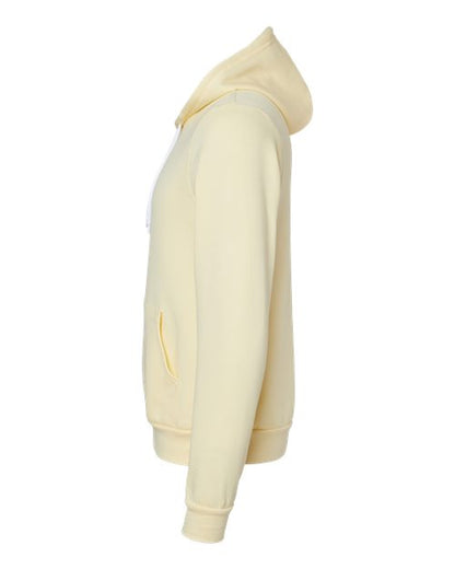BELLA + CANVAS Sponge Fleece Hoodie 3719 French Vanilla Custom Embroidered Business Logo