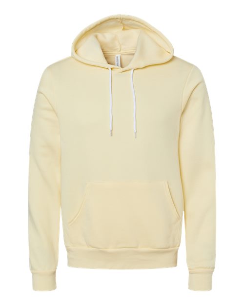 BELLA + CANVAS Sponge Fleece Hoodie 3719 French Vanilla Custom Embroidered Business Logo