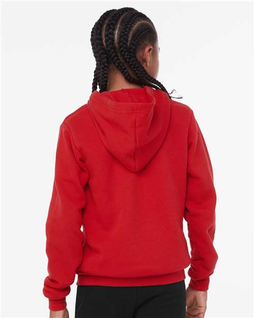 BELLA + CANVAS Youth Sponge Fleece Hoodie 3719Y Custom Embroidered Business Logo