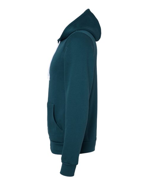 BELLA + CANVAS Sponge Fleece Full-Zip Hoodie 3739 Atlantic