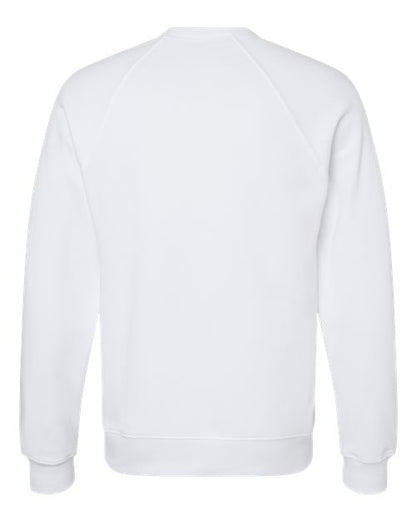 BELLA + CANVAS Sponge Fleece Raglan Crewneck Sweatshirt 3901 Custom Embroidered Business Logo