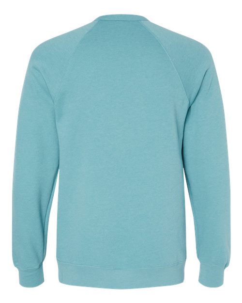 BELLA + CANVAS Sponge Fleece Raglan Crewneck Sweatshirt 3901 Custom Embroidered Business Logo