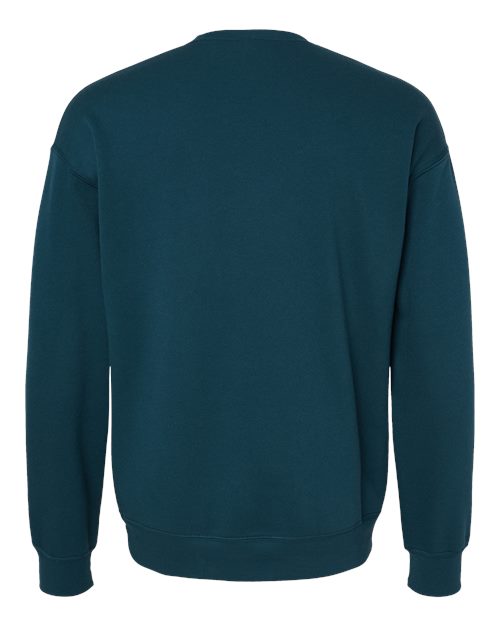 BELLA + CANVAS Sponge Fleece Drop Shoulder Crewneck Sweatshirt 3945 Custom Embroidered Business Logo