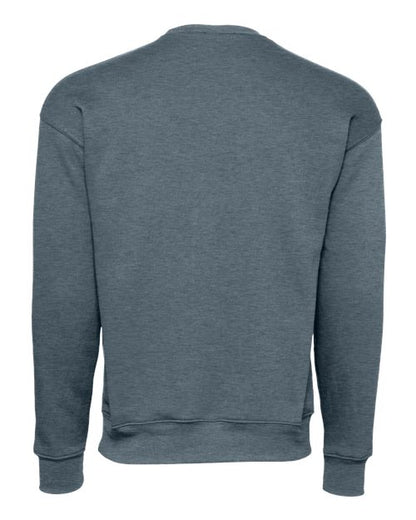 BELLA + CANVAS Sponge Fleece Drop Shoulder Crewneck Sweatshirt 3945 Custom Embroidered Business Logo