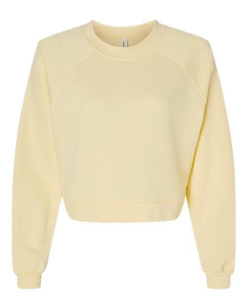 BELLA + CANVAS Women's Raglan Pullover Fleece 7505 Custom Embroidered Business Logo
