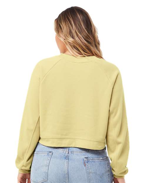 BELLA + CANVAS Women's Raglan Pullover Fleece 7505 Custom Embroidered Business Logo