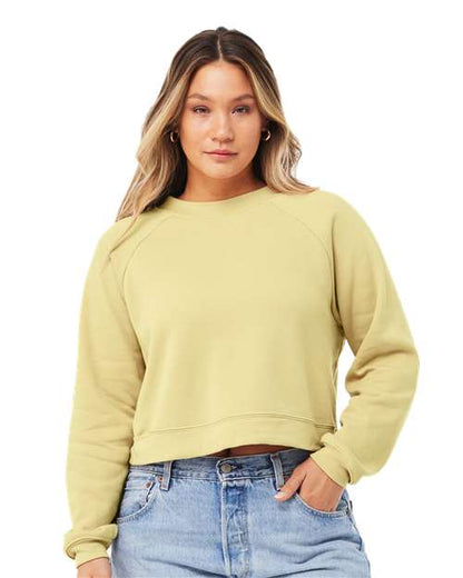 Custom Embroidered  BELLA + CANVAS Women's Raglan Pullover Fleece 7505  