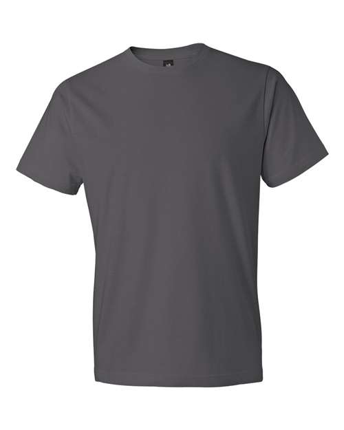 Gildan Softstyle® Lightweight T-Shirt 980 Charcoal Custom Embroidered Business Logo