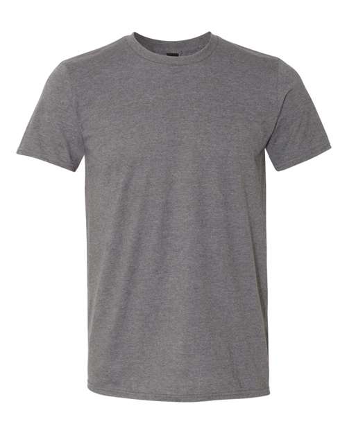 Gildan Softstyle® Lightweight T-Shirt 980 Graphite Heather Custom Embroidered Business Logo
