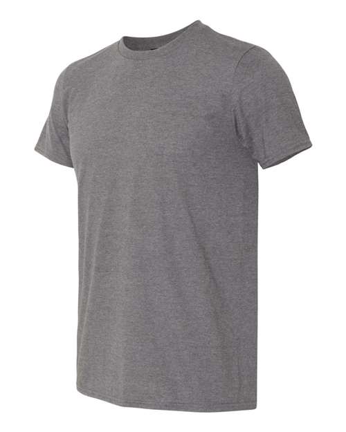 Gildan Softstyle® Lightweight T-Shirt 980 Graphite Heather Custom Embroidered Business Logo