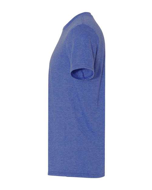 Gildan Softstyle® Lightweight T-Shirt 980 Heather Blue Custom Embroidered Business Logo