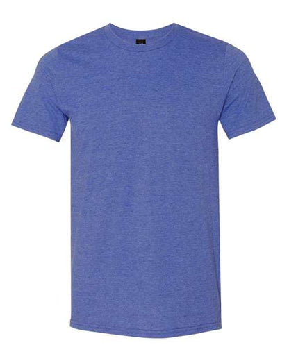 Gildan Softstyle® Lightweight T-Shirt 980 Heather Blue Custom Embroidered Business Logo