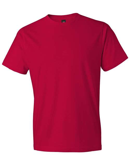 Gildan Softstyle® Lightweight T-Shirt 980 True Red Custom Embroidered Business Logo