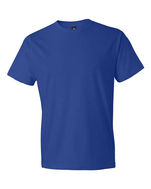 Gildan Softstyle® Lightweight T-Shirt 980 Navy Custom Embroidered Business Logo