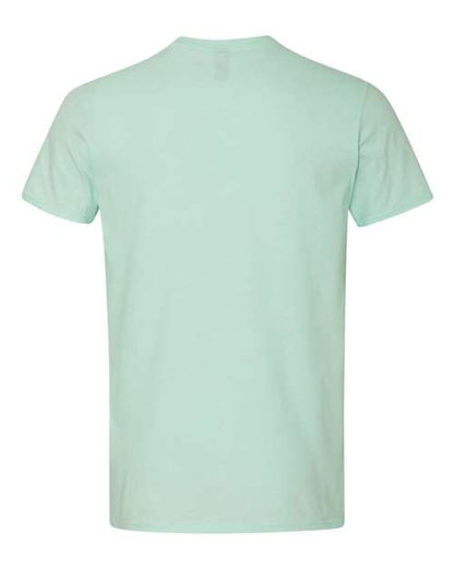 Gildan Softstyle® Lightweight T-Shirt 980 Teal Ice Custom Embroidered Business Logo