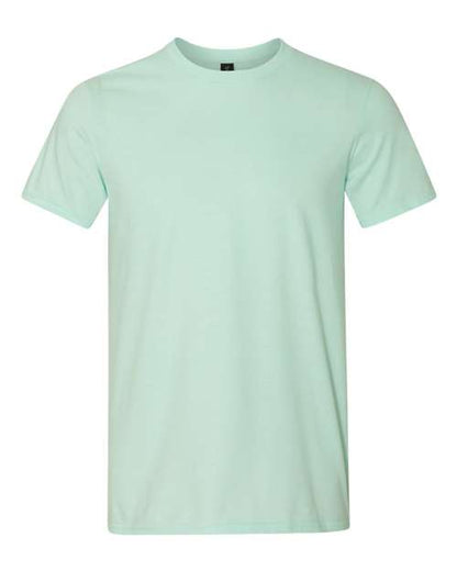 Gildan Softstyle® Lightweight T-Shirt 980 Teal Ice Custom Embroidered Business Logo