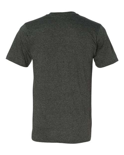 Gildan Softstyle® Lightweight T-Shirt 980 Heather Blue Custom Embroidered Business Logo