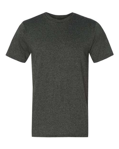Gildan Softstyle® Lightweight T-Shirt 980 Heather Blue Custom Embroidered Business Logo