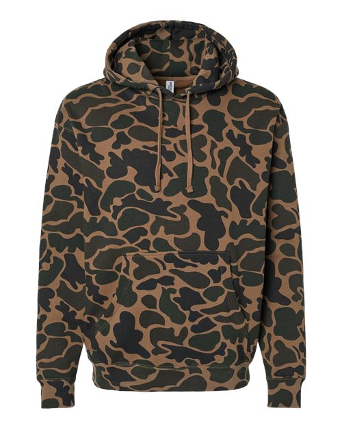 Independent Trading Co. Heavyweight Hooded Sweatshirt IND4000 Dark Green Custom Embroidered Business Logo