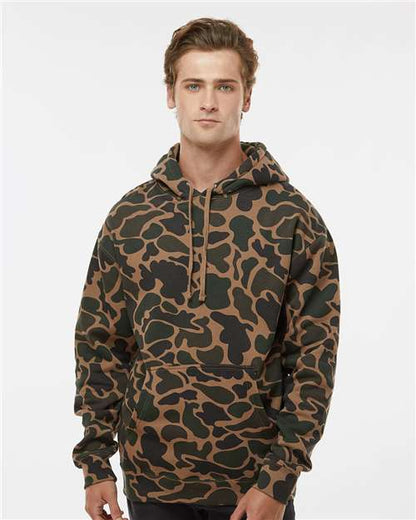 Independent Trading Co. Heavyweight Hooded Sweatshirt IND4000 Dark Green Custom Embroidered Business Logo