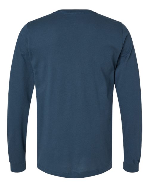BELLA + CANVAS Eco-Fleece Baller Short Sleeve Hoodie 3501 Vintage Navy Custom Embroidered Business Logo