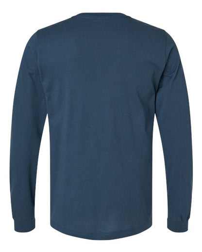 BELLA + CANVAS Eco-Fleece Baller Short Sleeve Hoodie 3501 Vintage Navy Custom Embroidered Business Logo